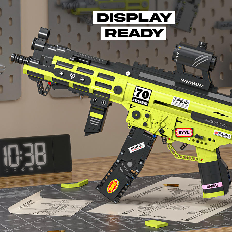 Buildable MP5 Rifle Brick Kit