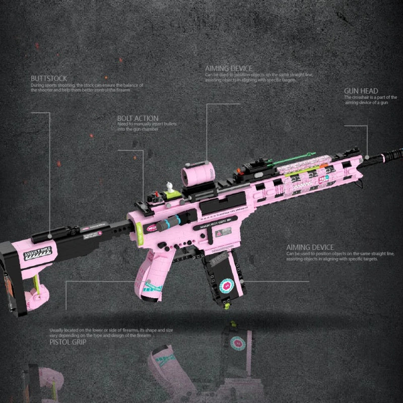 Buildable M4A1 Rifle Brick Kit