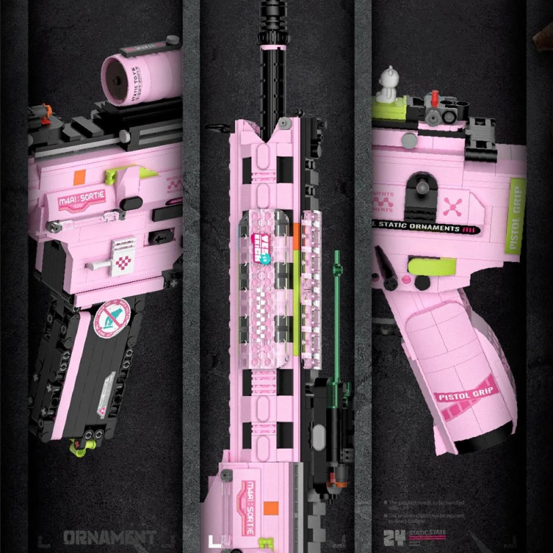 Buildable M4A1 Rifle Brick Kit