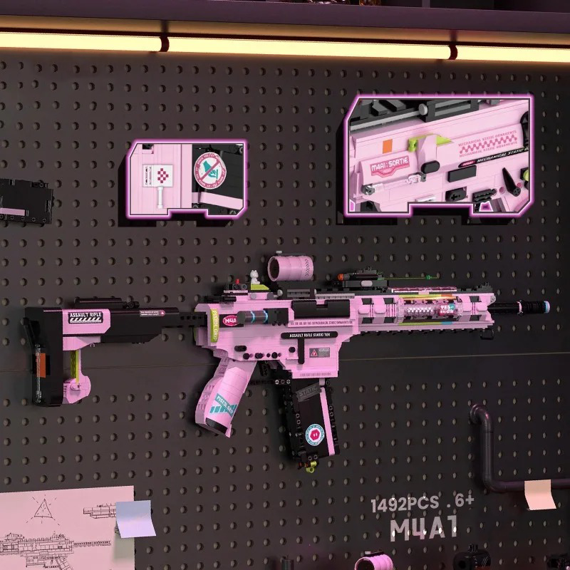 Buildable M4A1 Rifle Brick Kit