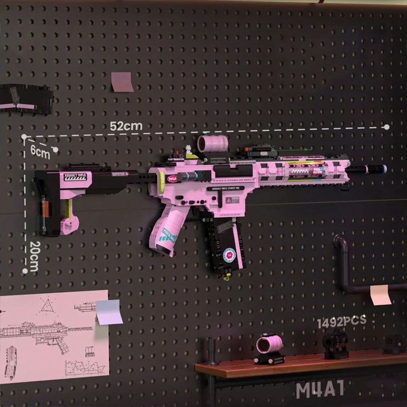 Buildable M4A1 Rifle Brick Kit