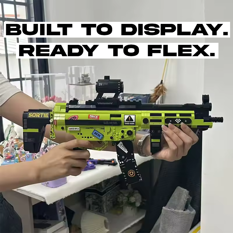 Buildable MP5 Rifle Brick Kit