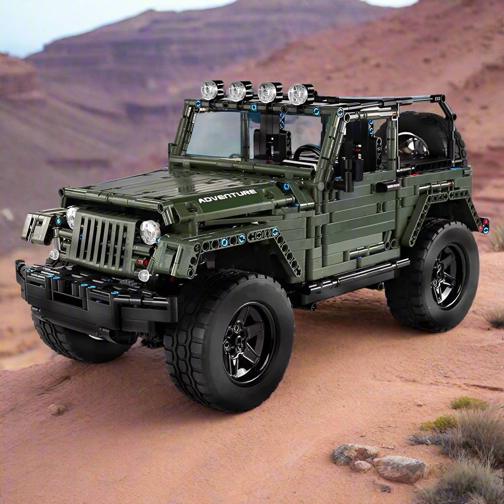 Buildable 4x4 Military SUV Brick Kit