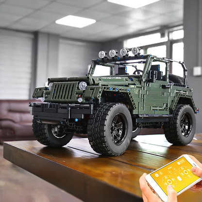 Buildable 4x4 Military SUV Brick Kit