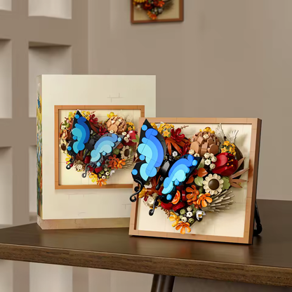 Buildable Bricks - Heart Blossoms Picture Frame