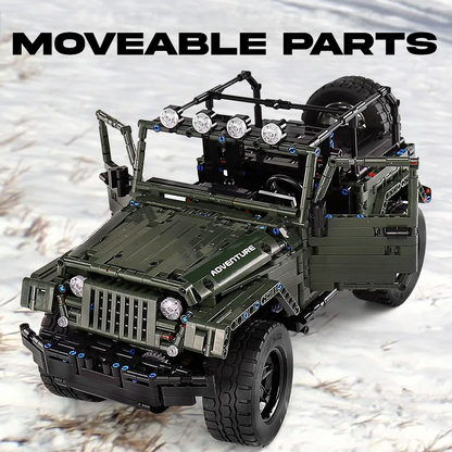 Buildable 4x4 Military SUV Brick Kit