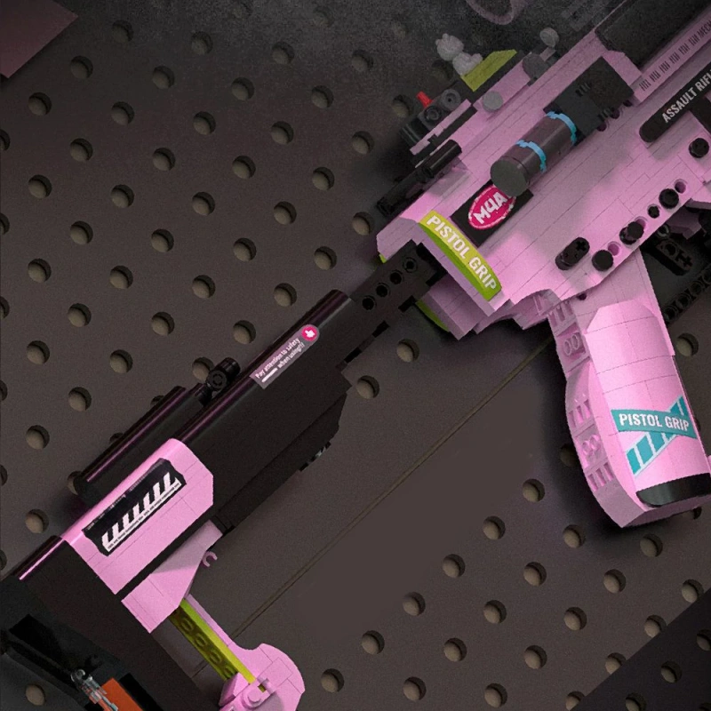 Buildable M4A1 Rifle Brick Kit